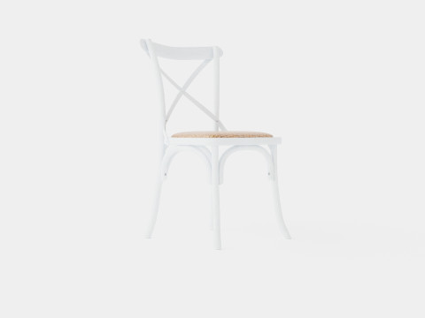 Cross dining chair white Modelo 3D