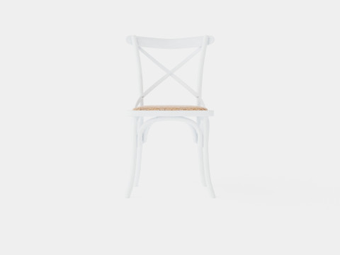 Cross dining chair white Modelo 3D
