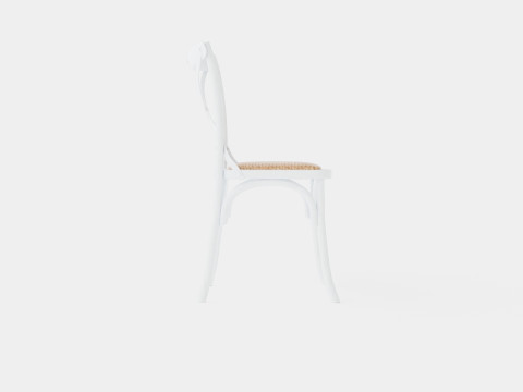 Cross dining chair white Modelo 3D