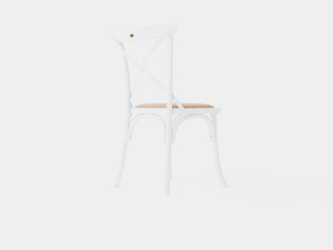 Cross dining chair white Modelo 3D