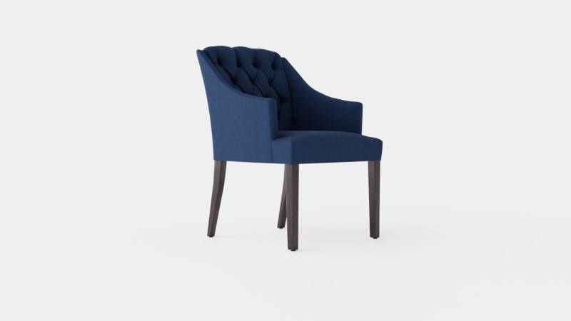 Delano armchair indigo 3D-Modell .c4d .max .obj .3ds .fbx .stl .blend 