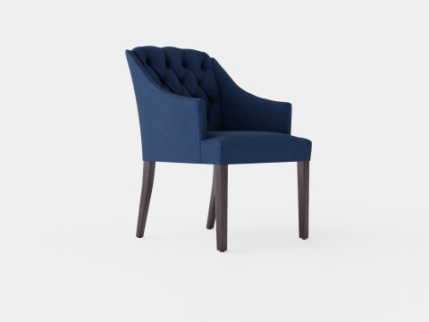 Delano armchair indigo 3D Model