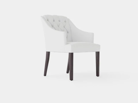 Fotel Delano w kolorze złamanej bieli Model 3D