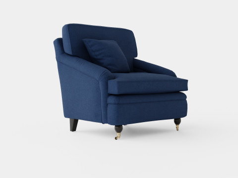 Howard armchair indigo Modelo 3D