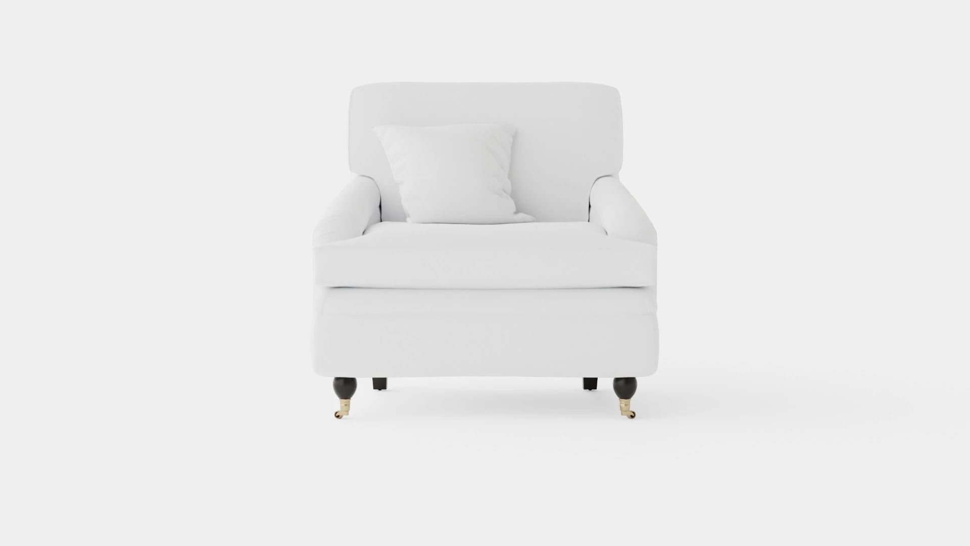 Howard armchair off white 3D Model .c4d .max .obj .3ds .fbx .stl .blend 