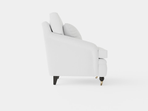 Howard armchair off white 3D मॉडल