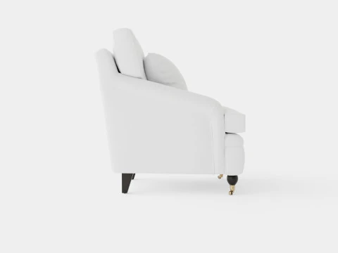 Howard armchair off white 3D Model