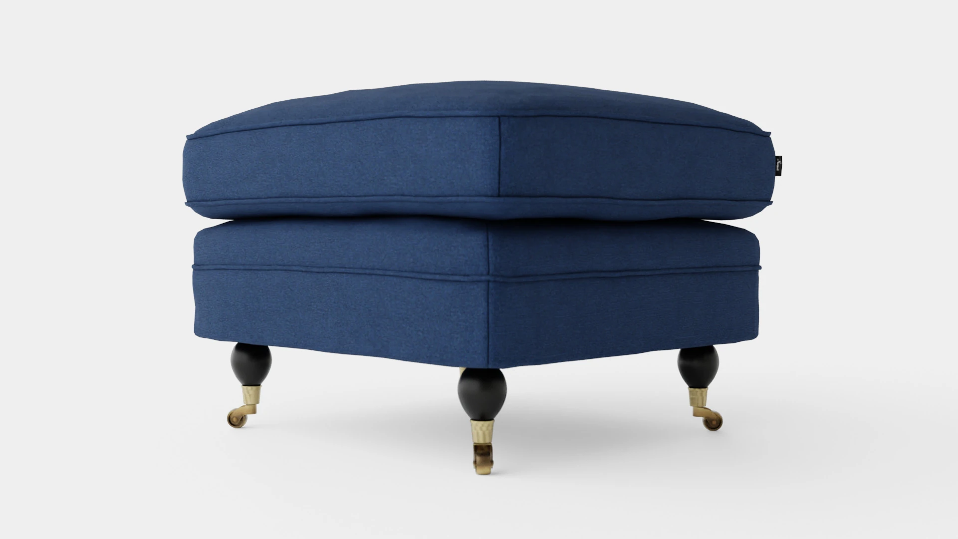 Howard ottoman indigo 3D Model .c4d .max .obj .3ds .fbx .stl .blend