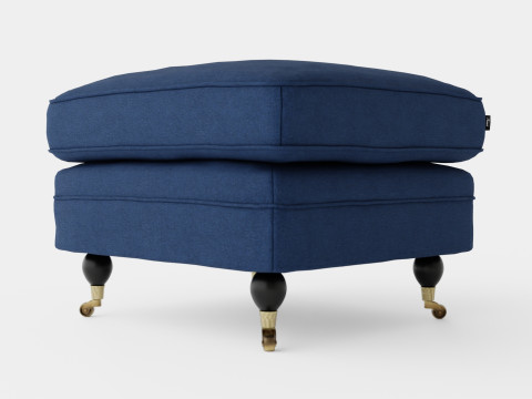 Howard ottoman indigo 3D Model