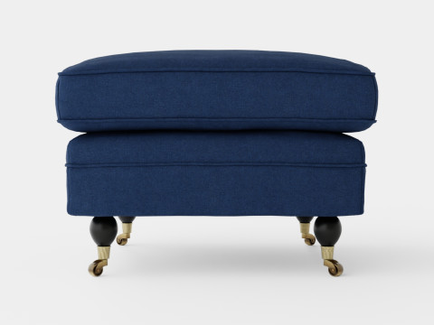 Howard ottoman indigo Modelo 3D
