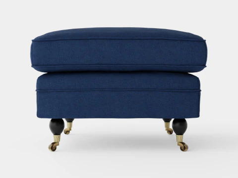 Howard ottoman indigo 3D Model