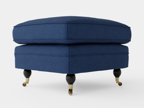 Howard ottoman indigo Modelo 3D