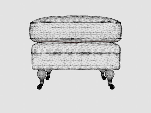Howard ottoman sand Modelo 3D