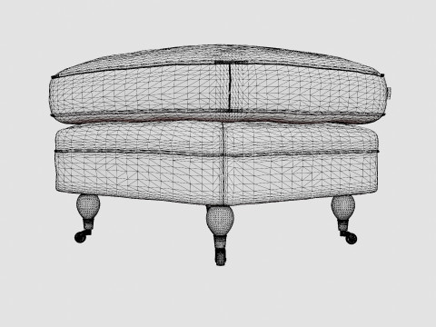 Howard ottoman sand Modelo 3D