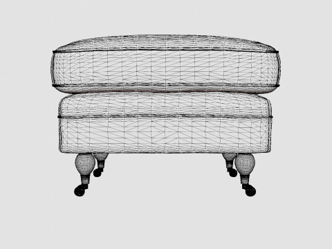 Howard ottoman sand Modelo 3D
