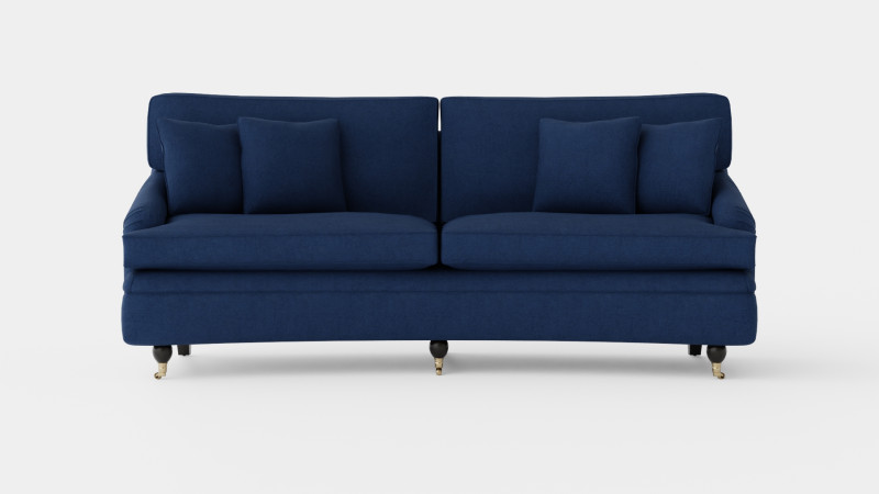 Howard sofa indigo 3D Model .c4d .max .obj .3ds .fbx .stl .blend 