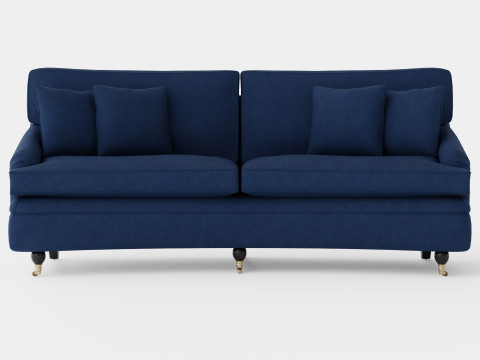 Howard sofa indigo 3D Model