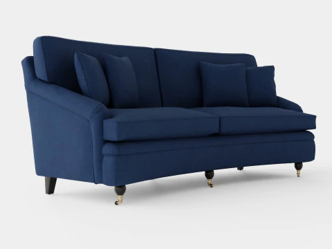 Howard sofa indigo 3D Model