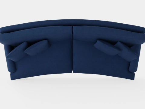 Howard sofa indigo 3D Model