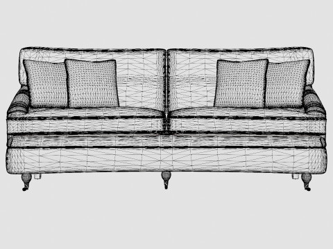 Howard sofa indigo 3D Model