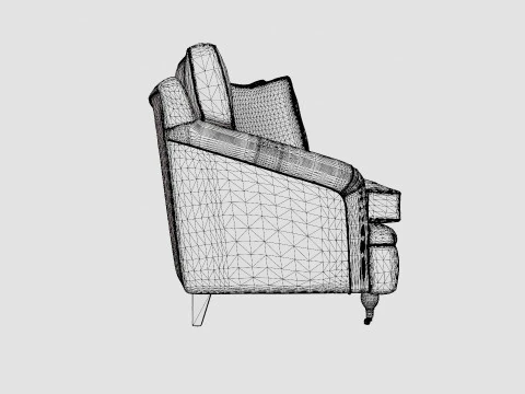 Howard sofa sand 3D Model