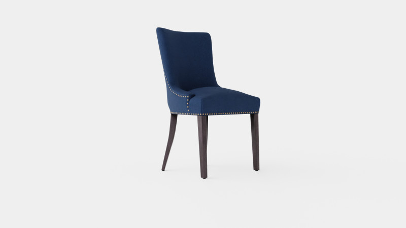 Hudson dining chair indigo 3D Модель .c4d .max .obj .3ds .fbx .stl .blend 