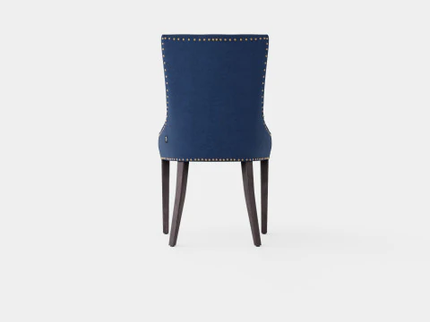 Hudson dining chair indigo 3D Model