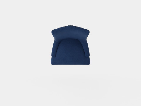 Hudson dining chair indigo 3D Модель