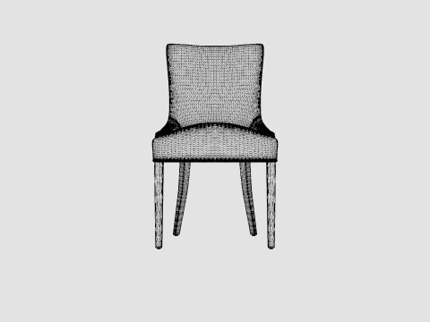 Hudson dining chair indigo 3D Модель