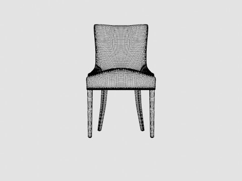 Hudson dining chair sand Modèle 3D