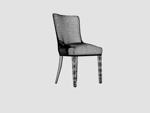 Hudson dining chair sand 3D Model