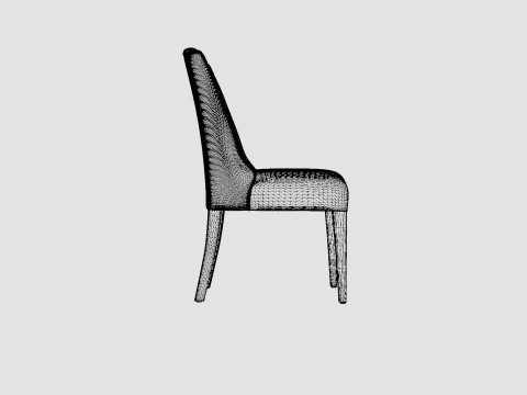 Venice dining chair off white Modèle 3D