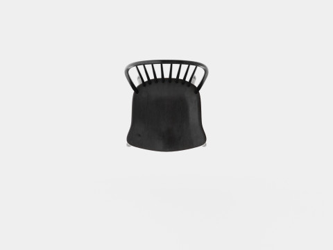 Windsor spindle chair black 3D 模型