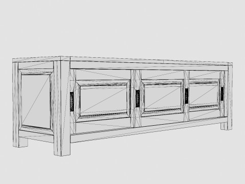 Niantic media bench English 3D Model