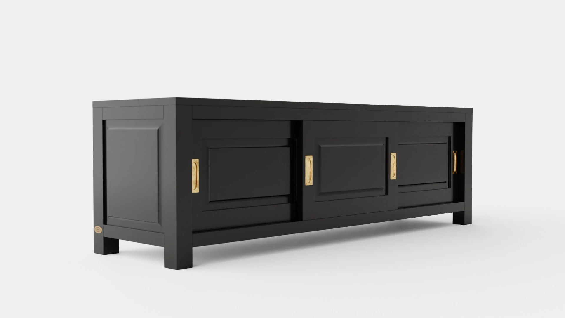 Niantic media bench black 3D Model .c4d .max .obj .3ds .fbx .stl .blend 