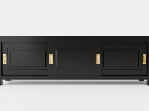 Niantic media bench black 3D Модель