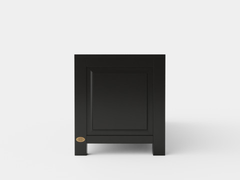 Niantic media bench black 3D Модель