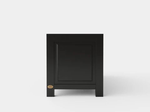 Niantic media bench black 3D Model