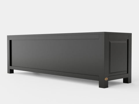 Niantic media bench black 3D Модель