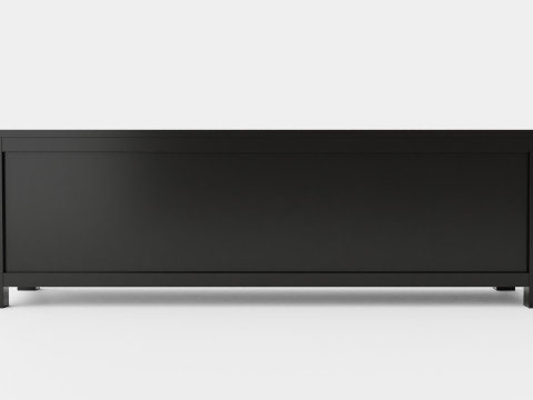 Niantic media bench black 3D Модель