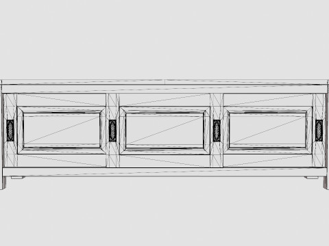 Niantic media bench black 3D Модель