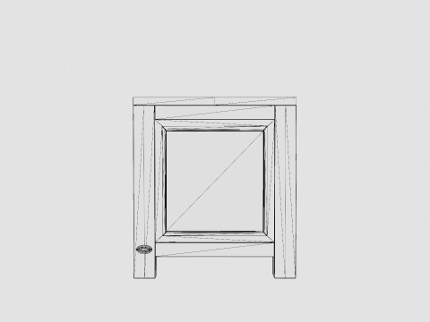 Niantic media bench black 3D Модель