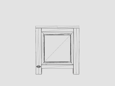 Niantic media bench black 3D Model