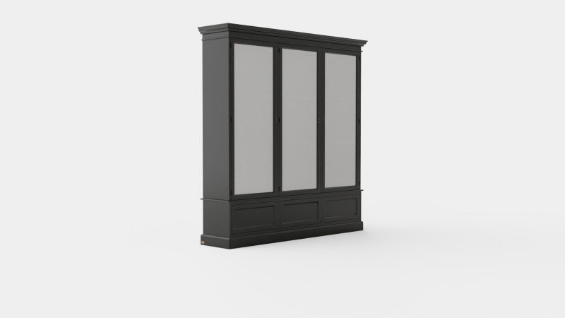 Nobleman display cabinet black 3D Модель .c4d .max .obj .3ds .fbx .stl .blend 