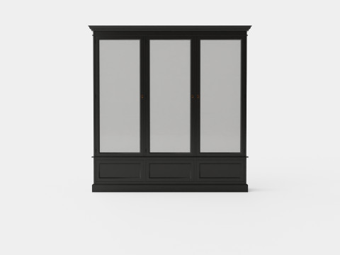 Nobleman display cabinet black 3D Модель