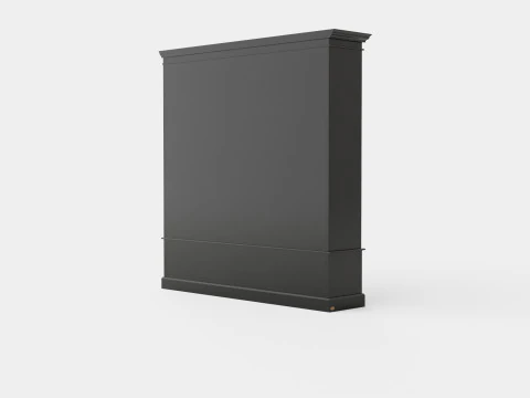 Nobleman display cabinet black 3D Model
