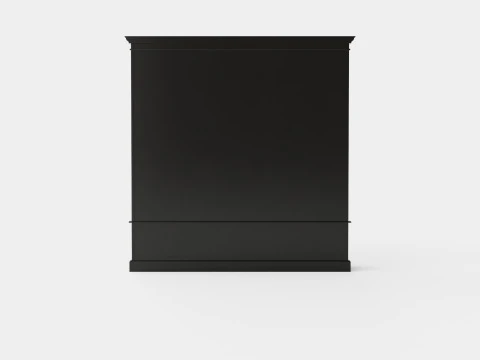 Nobleman display cabinet black 3D Model