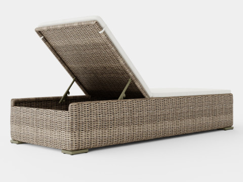 Orlando sun lounger vintage 3D Model