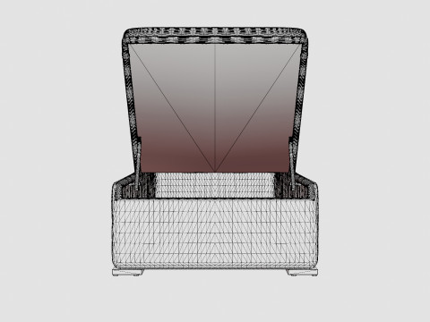 Orlando sun lounger vintage 3D Model