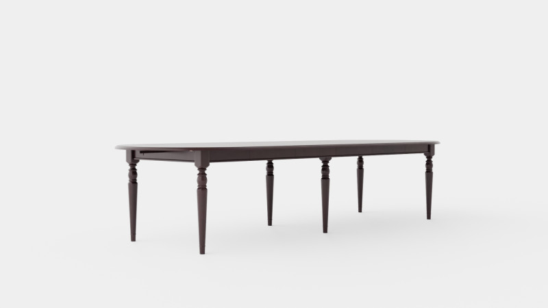Osterville dining table English 3D Model .c4d .max .obj .3ds .fbx .stl .blend 